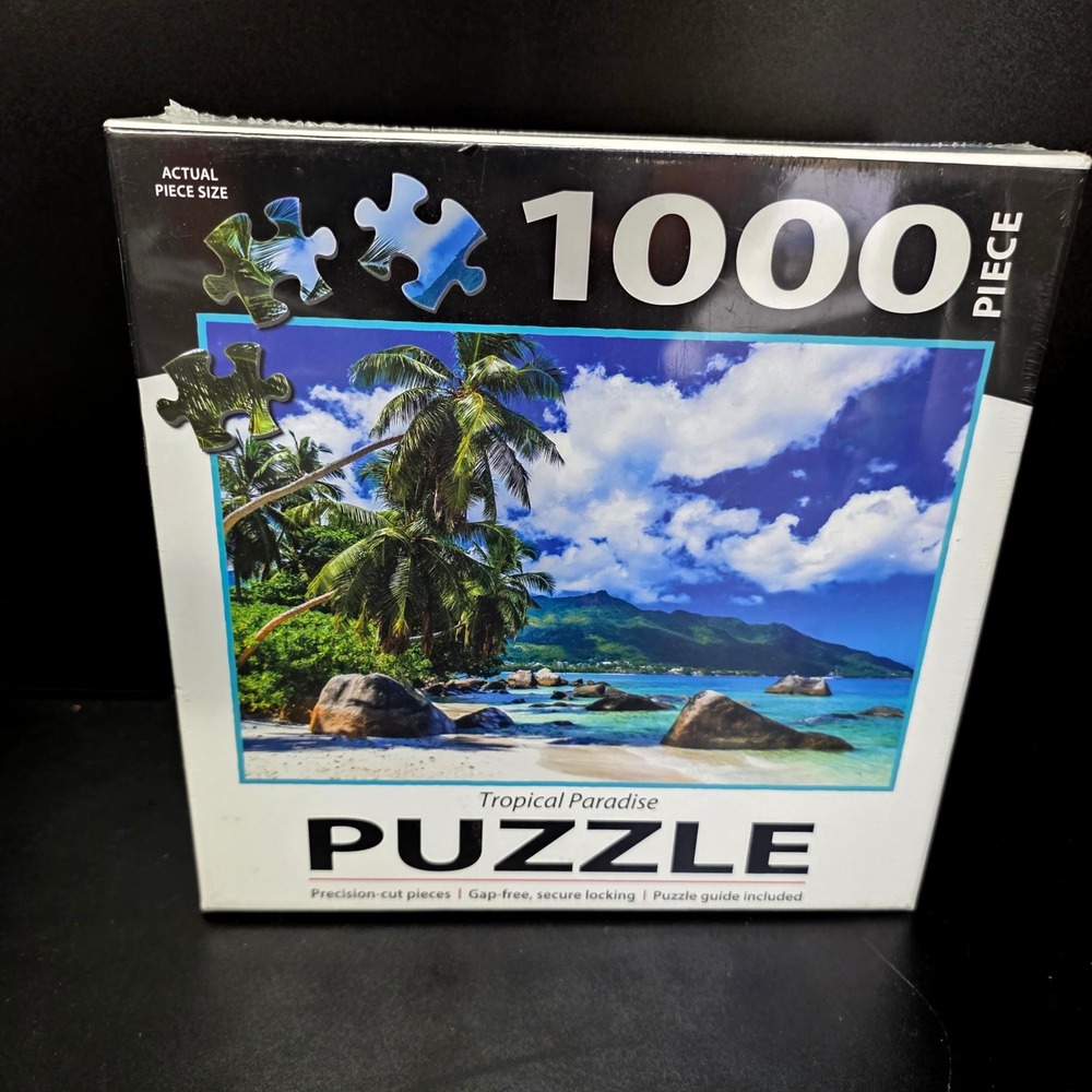 Turner Licensing Jigsaw Puzzle 1000 Piece Blue Tropical Paradise Beach Scenery